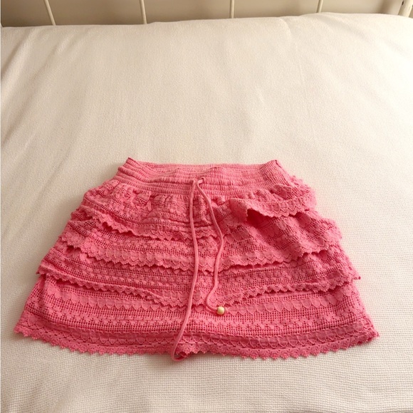 Altar'd State Pink Lace Skirt - Picture 1 of 3